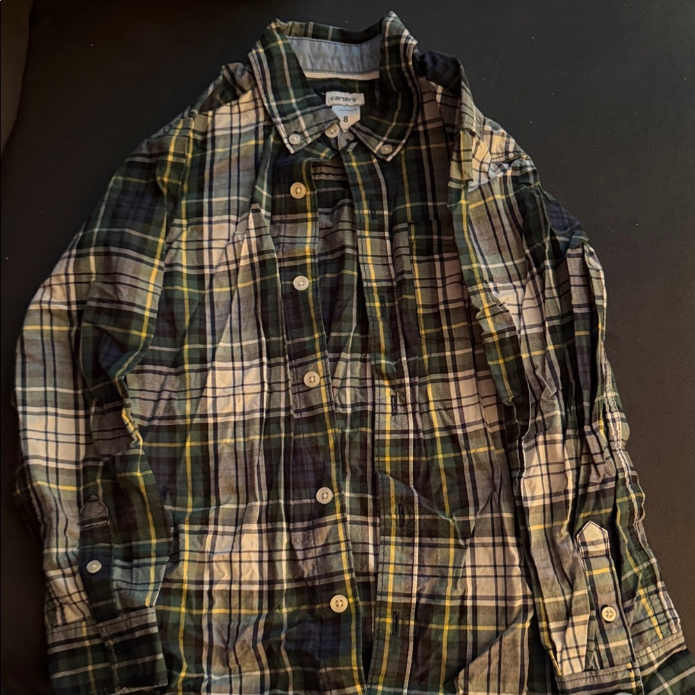 Carter's Multicolor Plaid Button-Down Shirt